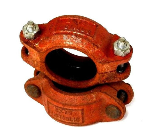 LOT OF 2 NEW VICTAULIC 2"-75 RED STYLE CLAMP COUPLING