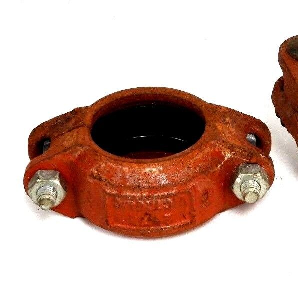 LOT OF 2 NEW VICTAULIC 2"-75 RED STYLE CLAMP COUPLING