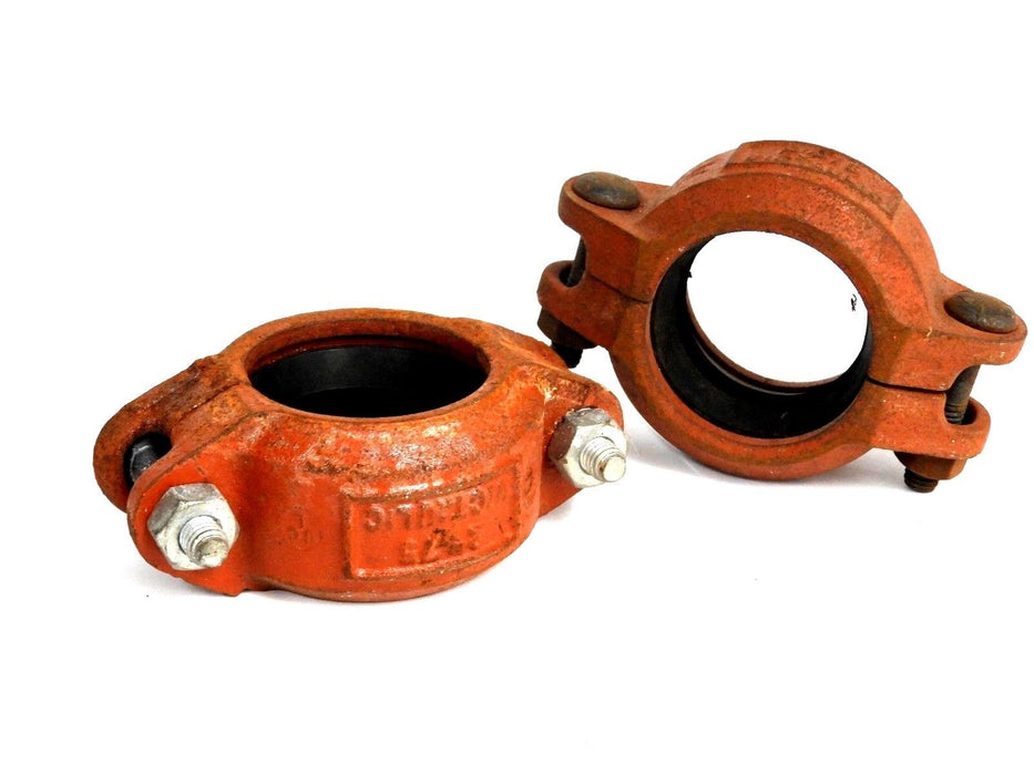 LOT OF 2 NEW VICTAULIC 2"-75 RED STYLE CLAMP COUPLING