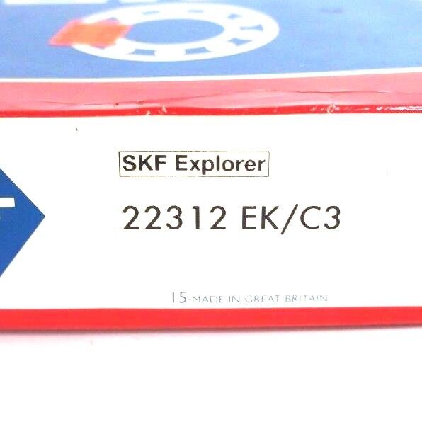 NIB SKF 22312 EK/C3 ROLLER BEARINGS SPHERICAL 2.544" TAPERED BORE 22312EKC3