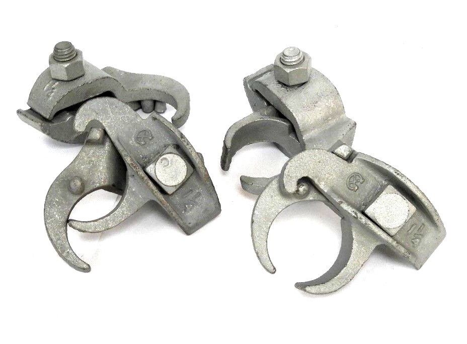 LOT OF 4 NEW OZ GEDNEY 1 1/4" STEEL FITTING CLAMPS