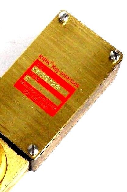 NEW KIRK CK75729 DOUBLE BRASS KEY INTERLOCK MECHANISM 1" BOLT