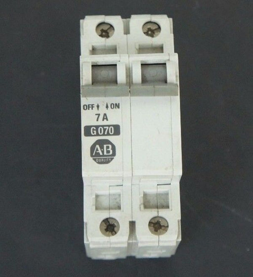 ALLEN BRADLEY 1492-CB2G070 CIRCUIT BREAKER 7 AMP, SER B, 1492CB2G070