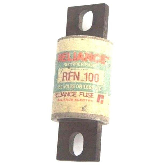 RELIANCE RFN 100 RECTIFIER FUSE RFN100 250 VOLTS OR LESS