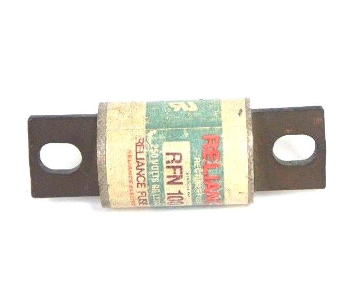 RELIANCE RFN 100 RECTIFIER FUSE RFN100 250 VOLTS OR LESS