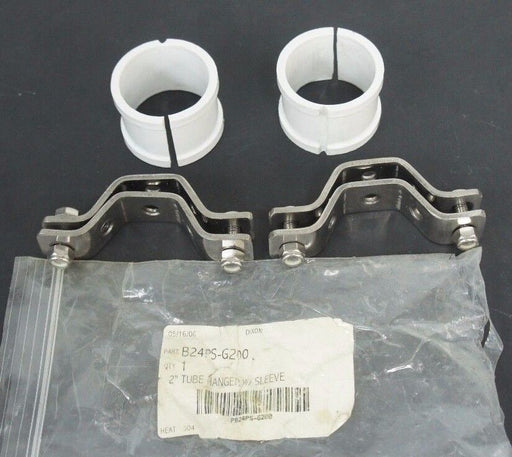 LOT OF 2 NEW DIXON B24PS-G200 2'' TUBE HANGERS W/ SLEEVE, B24PSG200
