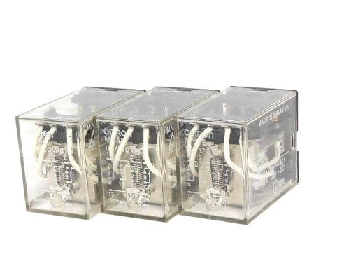 LOT OF 3 OMRON MY4E-AC110/120 RELAYS 3A, 150VAC