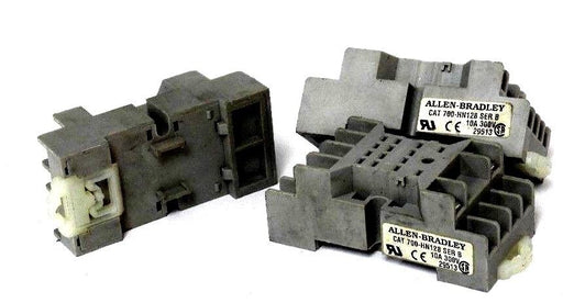 LOT OF 3 NEW ALLEN BRADLEY 700-HN128 RELAY SOCKETS 700HN128 SER. B, 10A, 300V
