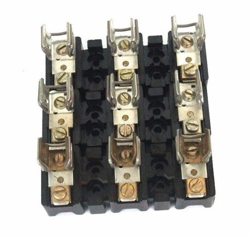 LOT OF 3 ALLEN BRADLEY X-401978 FUSE BLOCKS 30AMP, 600 VOLT MAX, X401978