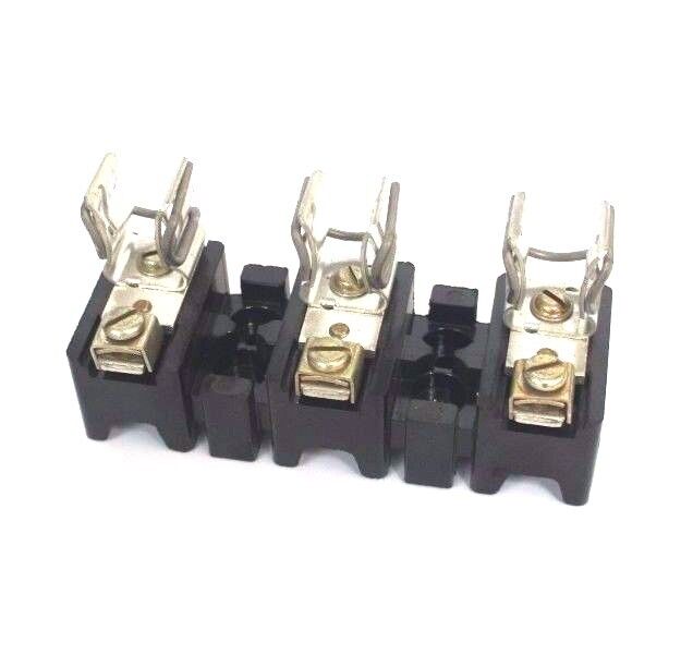 LOT OF 3 ALLEN BRADLEY X-401978 FUSE BLOCKS 30AMP, 600 VOLT MAX, X401978