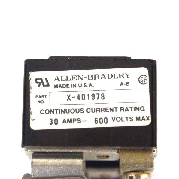 LOT OF 3 ALLEN BRADLEY X-401978 FUSE BLOCKS 30AMP, 600 VOLT MAX, X401978