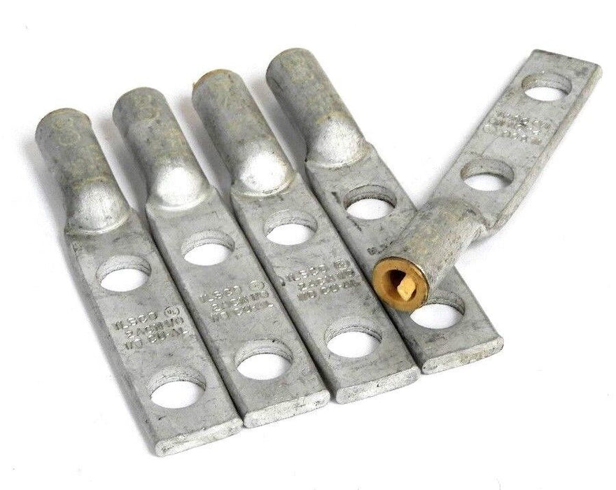 LOT OF 5 NEW ILSCO 2ACN WIRE CONNECTOR  LUGS