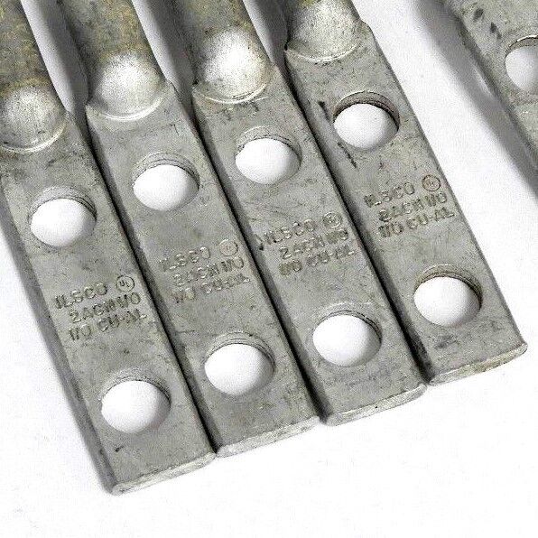 LOT OF 5 NEW ILSCO 2ACN WIRE CONNECTOR  LUGS