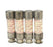 LOT OF 4 NEW FERRAZ SHAWMUT TR10R TRI-ONIC DUEL-ELEMENT FUSES 250V AC, 10A