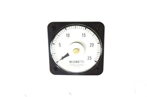 GENERAL ELECTRIC 6485K81184 VOLTMETER TYPE DB-40, 0-25 MEGAWATTS
