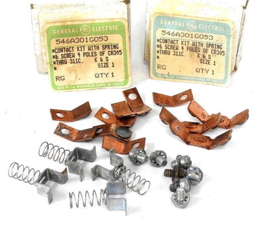 LOT OF 2 NIB GENERAL ELECTRIC 546A301G053 CONTACT KITS SIZE 1