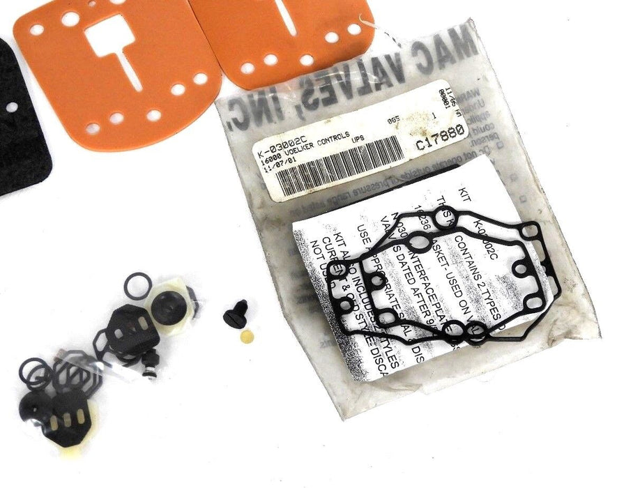 NEW MAC VALVES K-03002C VALVE REPACEMENT KIT K03002C