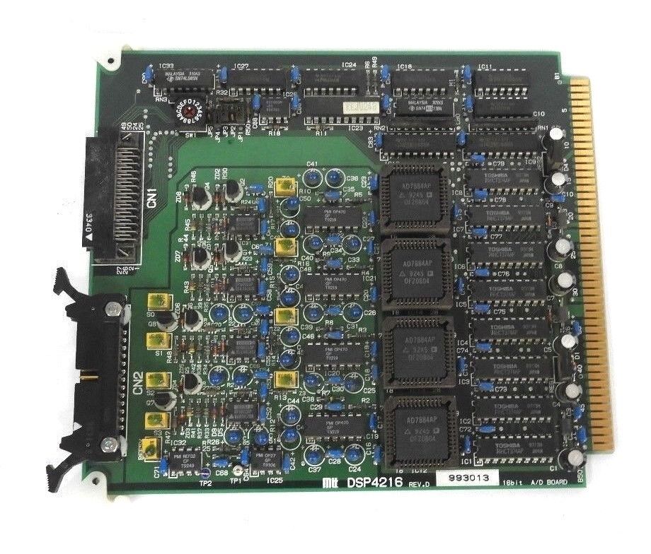 MTT DSP4216 REV. D 16BIT A/D BOARD 993013 (INCLUDES 4 AD7884APZ ANALOG DEVICES)