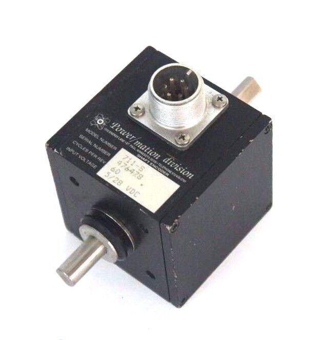 POWER MATION 711-S SHAFT ENCODER CYCLES PER REV. 60, 5/28 VDC, 711S