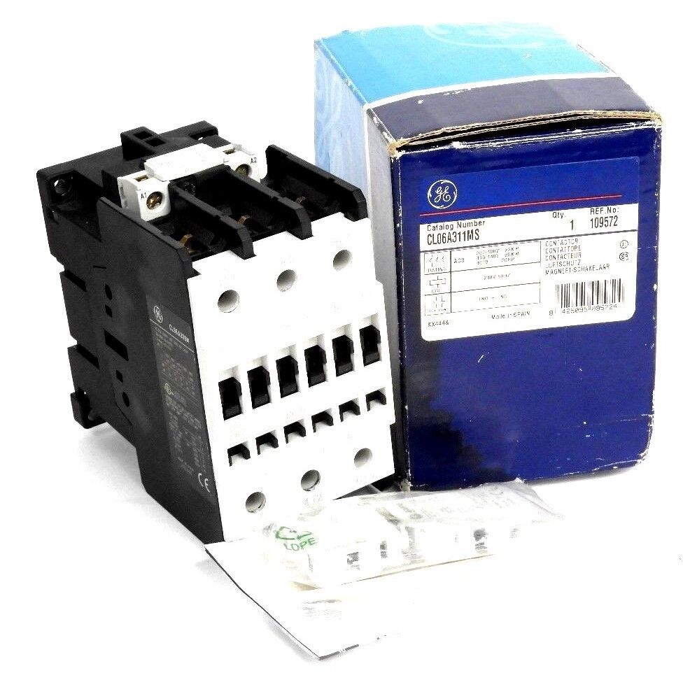 NIB GENERAL ELECTRIC CL06A311MS CONTACTOR 240V, 60HZ, 3 POLE