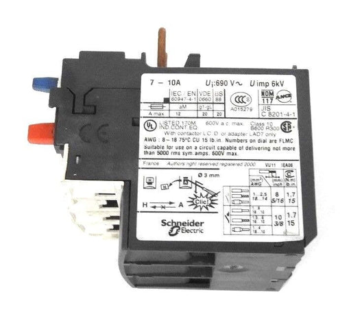 SCHNEIDER ELECTRIC LRD14 THERMAL OVERLOAD RELAY 7-10A