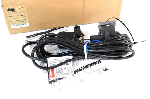 NIB DAYTON 10A171 VERTICAL FLOAT SWITCH TYPE VS 1237, 1/2 HP, 20FT CORD, 115VAC