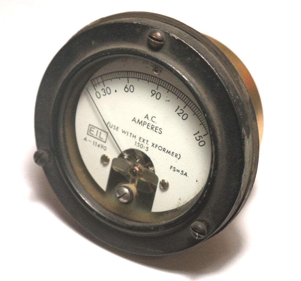 E.I.L. 8019TH ATM336 AMP METER / GAUGE 0-150 A.C. AMPERES, A-11490