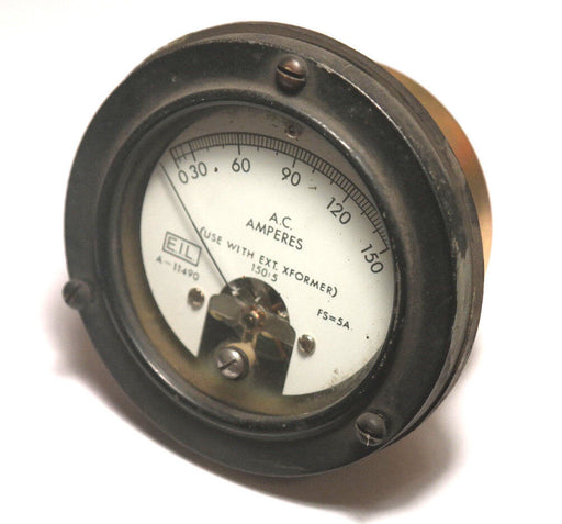 E.I.L. 8019TH ATM336 AMP METER / GAUGE 0-150 A.C. AMPERES, A-11490