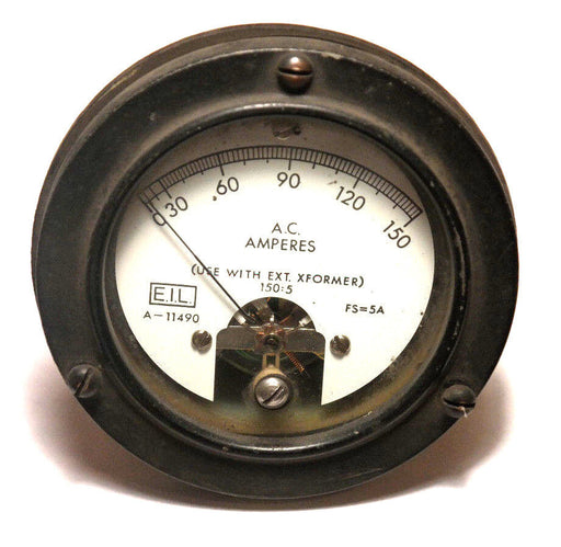 E.I.L. 8019TH ATM336 AMP METER / GAUGE 0-150 A.C. AMPERES, A-11490