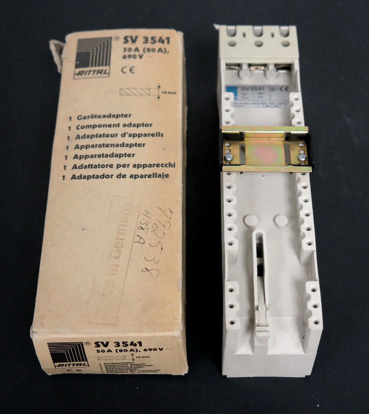 NIB RITTAL SV 3541 COMPONENT ADAPTER 50A (80A), 690V, SV3541