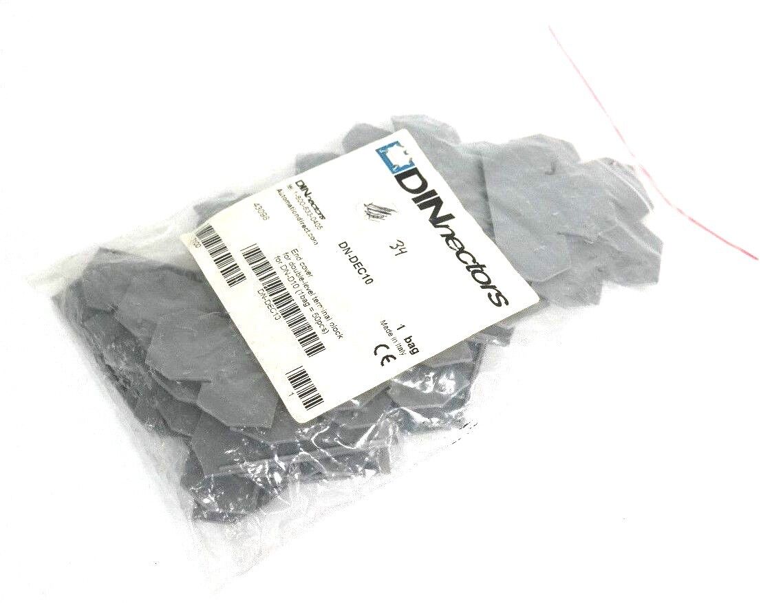 LOT OF 34 NEW DINNECTORS DN-DEC10 END COVERS 43096