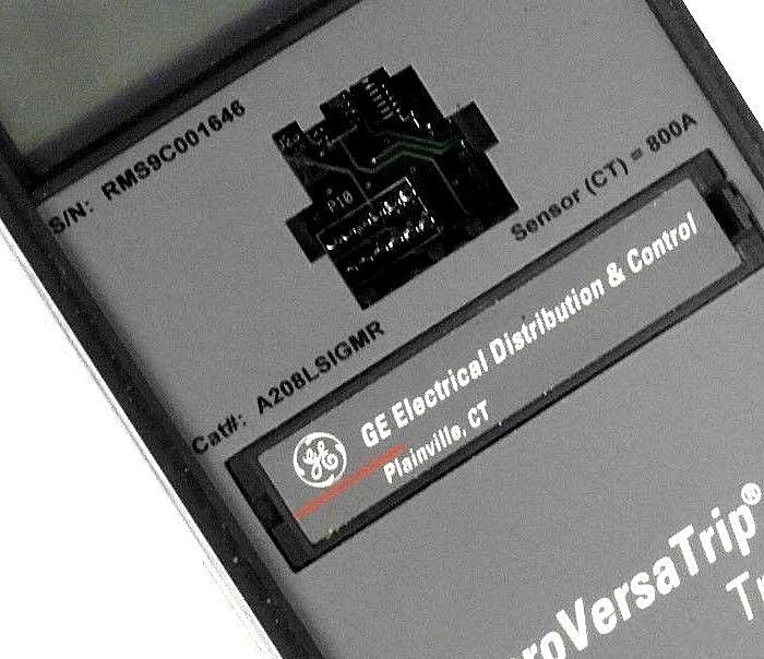 GENERAL ELECTRIC A208LSIGMR MICROVERSATRIP PM TRIP UNIT 800A P405&