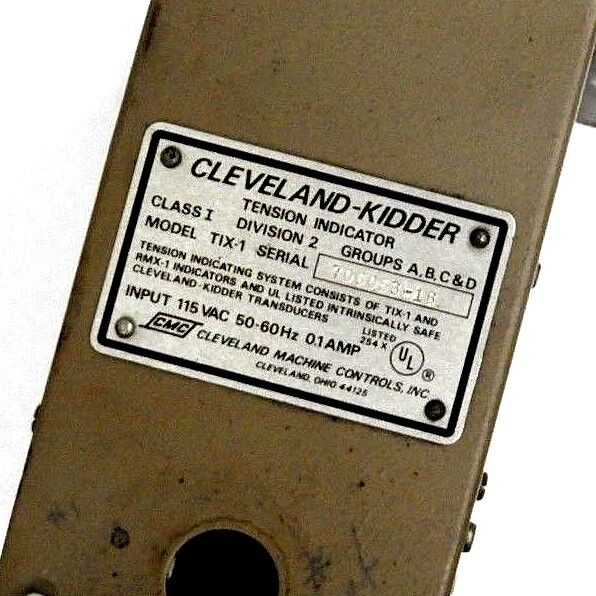 CLEVELAND MACHINE CONTROLS  TIX-1 TENSION INDICATOR 115VAC, 0.1AMP, TIX1