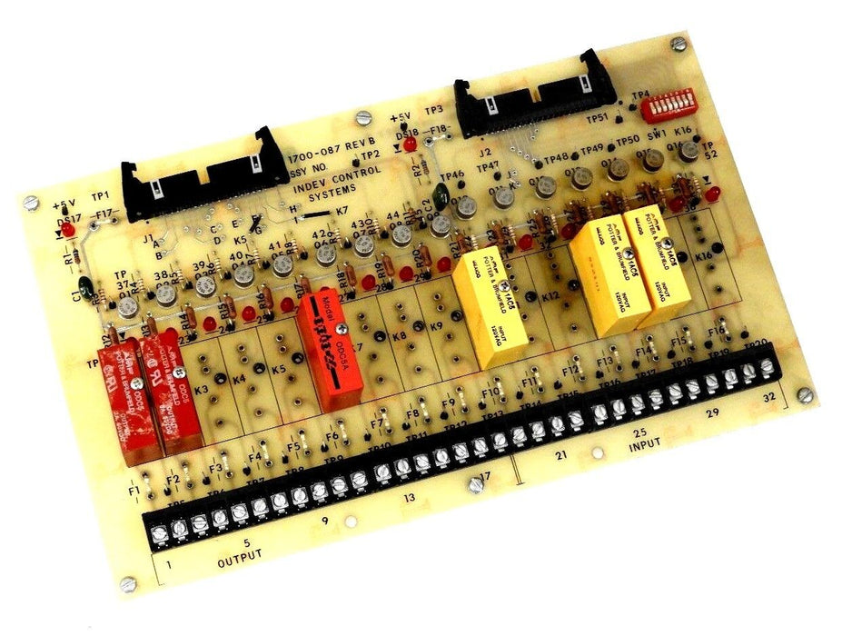 INDEV CONTROL SYSTEMS 1700-087 REV. B CONTROL BOARD ASSY. NO. TP2, 1700087