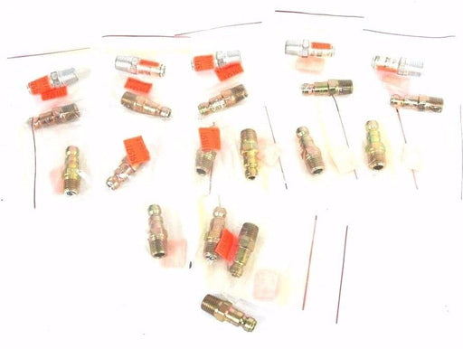LOT OF 20 NEW HANSEN 21AP-25M COUPLER PLUGS 1/4" MALE QUICK CONNECT 21AP25M