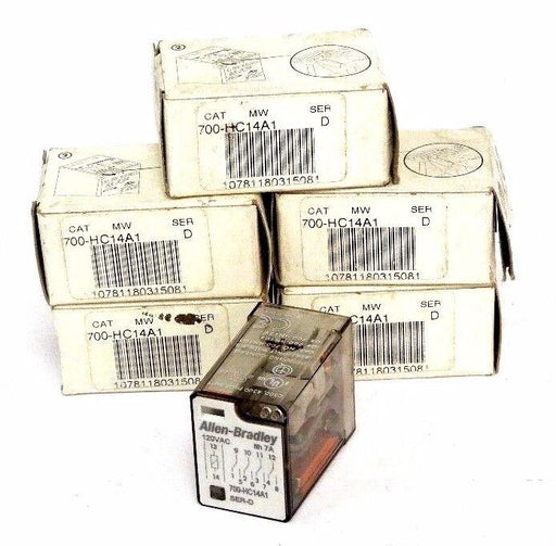 LOT OF 5 NIB ALLEN BRADLEY 700-HC14A1 RELAYS 700HC14A1