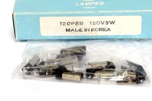 BOX OF 10 NEW O.R. 120PSB LAMPES 120V3W