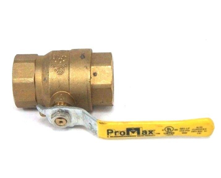 NEW PROMAX 1-1/4" BALL VALVES 600 WOG GAS -LP 250PSI MAX ANSI/NSF 61