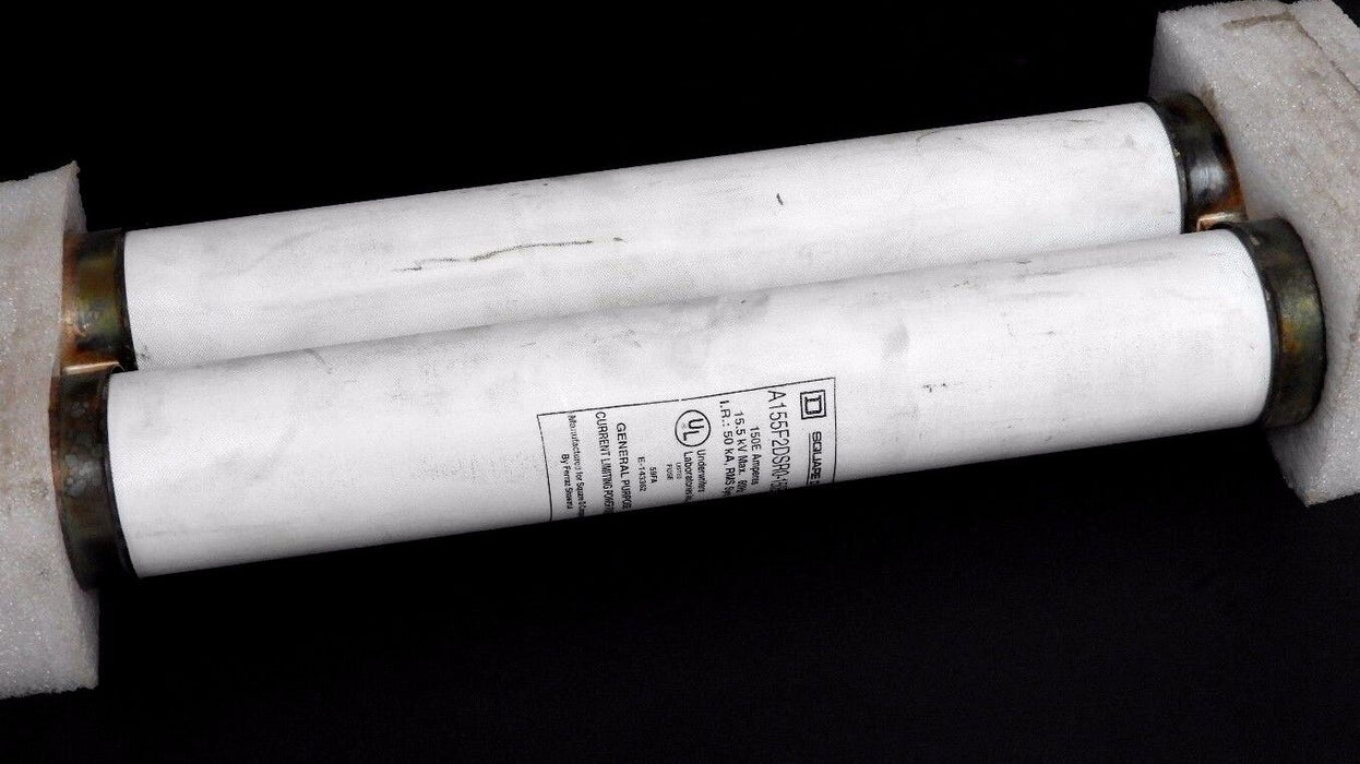 NEW SQUARE D A155F2DSR0-150E CURRENT LIMITING POWER FUSE 150E AMPS, 15.5KV