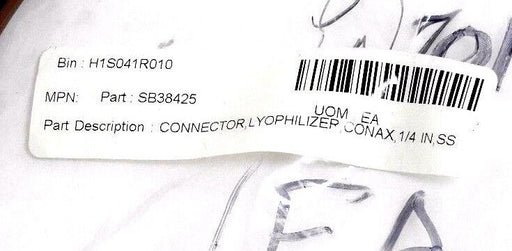 NEW GENERIC SB38425 CONNECTOR, LYOPHILIZER, CONAX, 1/4 IN, SS