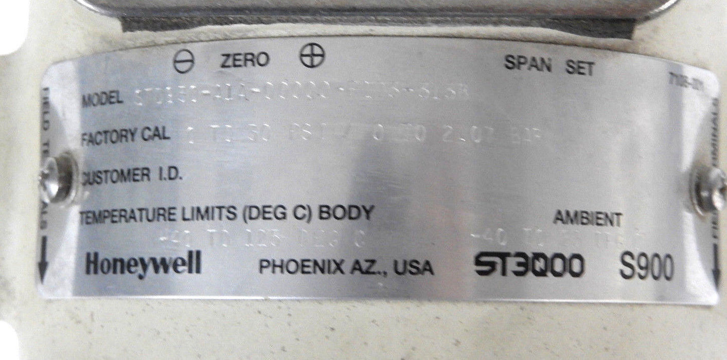HONEYWELL STD930 PRESSURE TRANSDUCER 0-30PSI, STD930-A1A-00000-F1D3-3138
