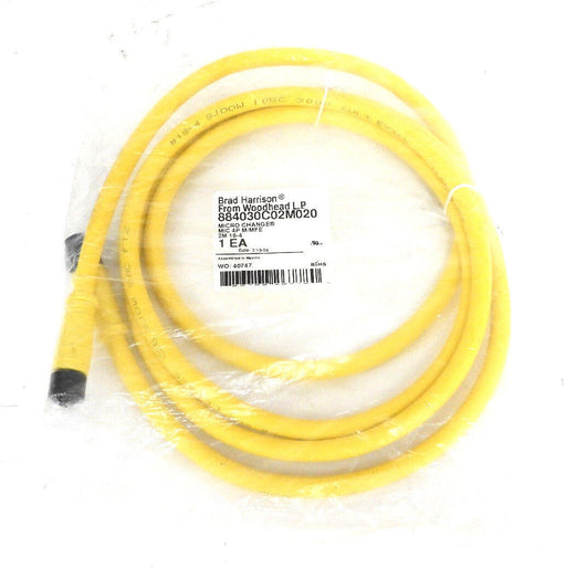 NEW BRAD HARRISON 884030C02M020 MICRO CHANGE CORDSET 2M, 4P