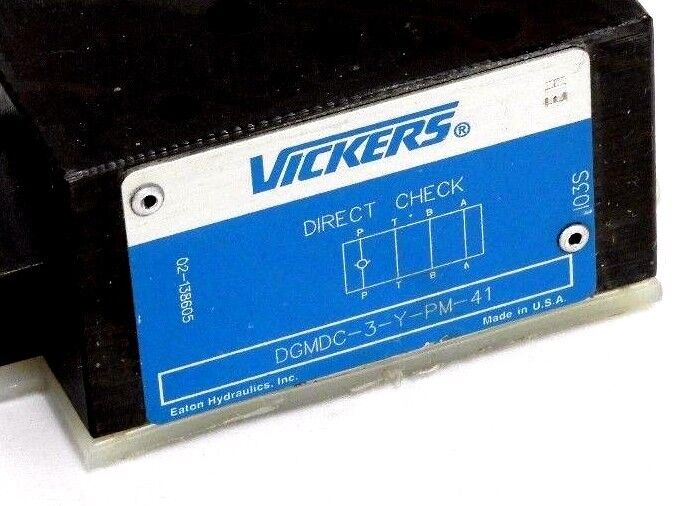 NEW VICKERS DGMDC-3-Y-PM-41 DIRECT CHECK VALVE 02-138605, DGMDC3YPM41