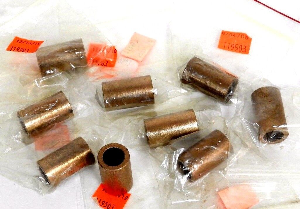 LOT OF 9 NEW SYMMCO SS-1624-20 1/2"IDx3/4"ODx1-1/4" BRONZE BEARING SLEEVES