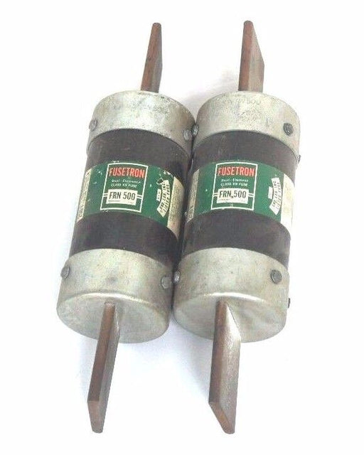 LOT OF 2 COOPER BUSSMANN FUSETRON FRN-500 DUAL ELEMENT CLASS K9 FUSES 250V FRN50