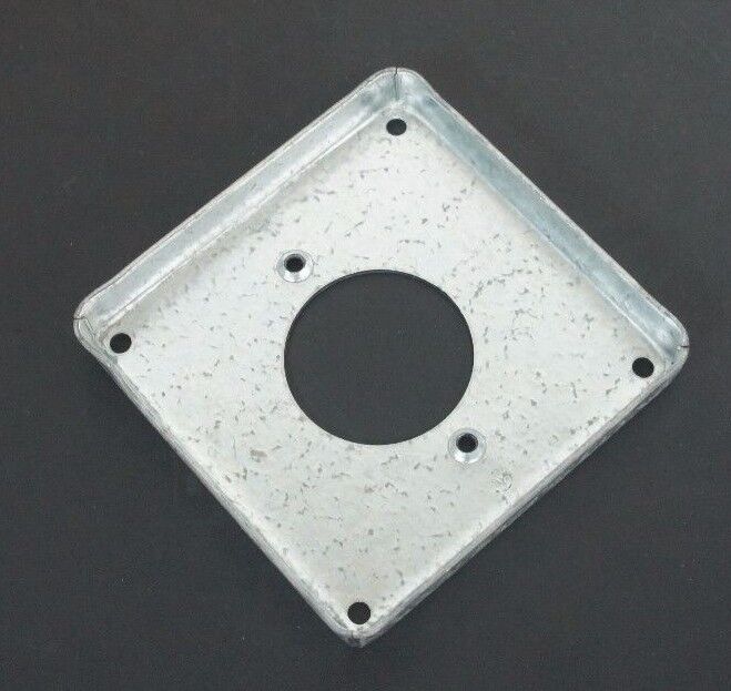 LOT OF 4 NEW HUBBELL 811 4" SQUARE COVERS RAISED 1/2"
