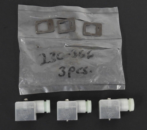 LOT OF 3 NEW K & B 230-366 SOLENOID PLUG CONNECTORS MSD6 230366