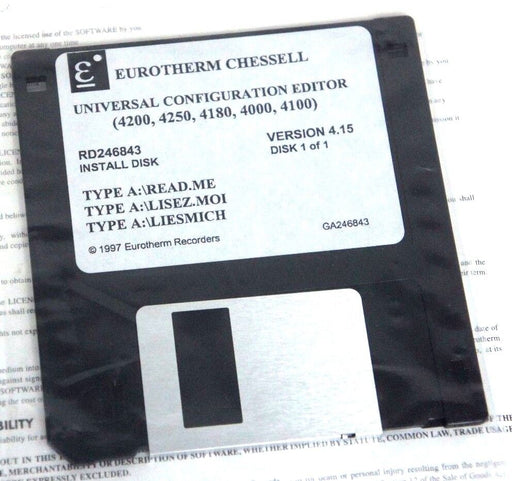 NEW EUROTHERM CHESSELL LA246843 UNIVERSAL CONFIGURATION EDITOR VER. 4.15