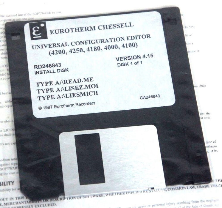 NEW EUROTHERM CHESSELL LA246843 UNIVERSAL CONFIGURATION EDITOR VER. 4.15