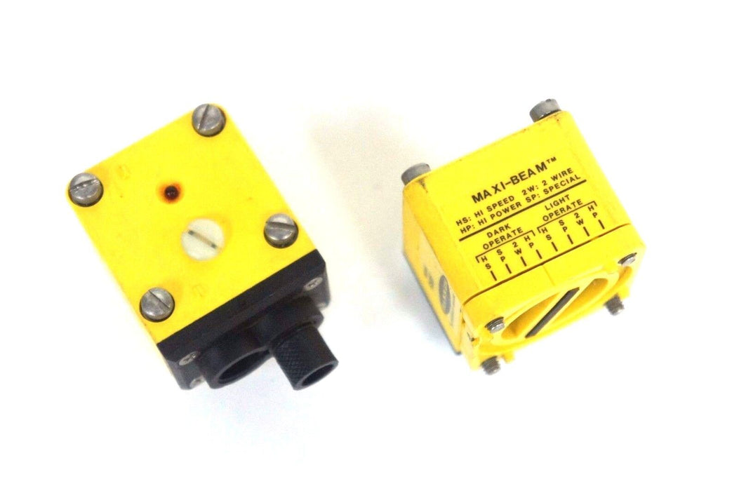 LOT OF 2 BANNER RSBF MAXI-BEAM PHOTOELECTRIC SENSOR HEADS